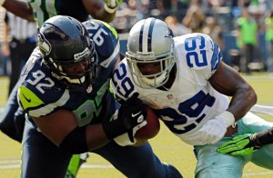 25 years after the Herschel Walker trade, RB DeMarco Murray and the Dallas Cowboys have an opportunity to win their fifth straight game. But they'll have to do it in Seattle against DT Brandon Mebane and the top-ranked Seahawks run defense. (PC: tiqiq)