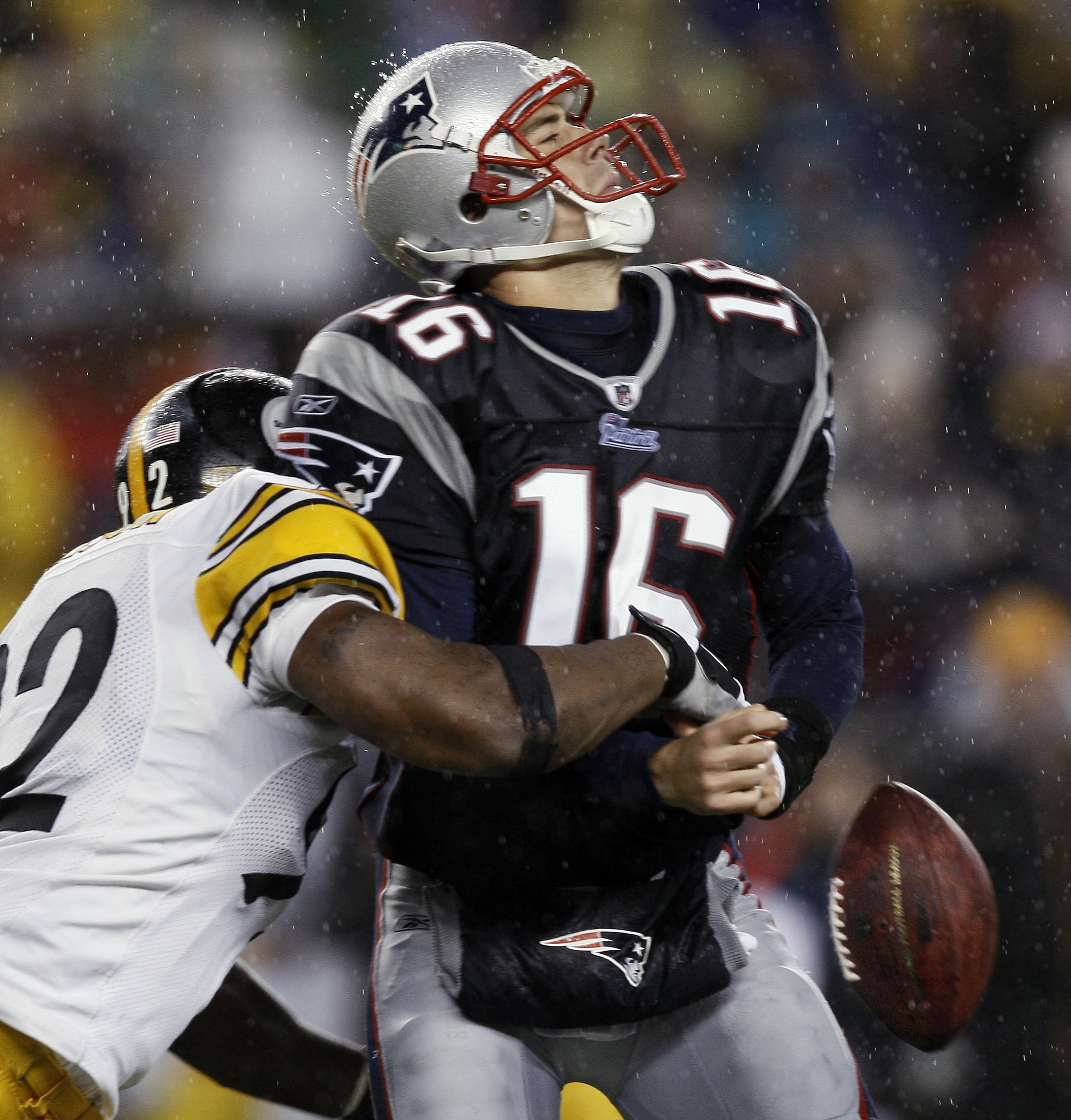 In 2008, the Steelers had the pleasure of going on the road to New England and feasting on Tom Brady's sub at QB, Matt Cassel. In 2016, the Patriots have a chance to return the favor in Pittsburgh with QB Landry Jones starting in place of the injured Ben Roethlisberger. (AP Photo/Winslow Townson)